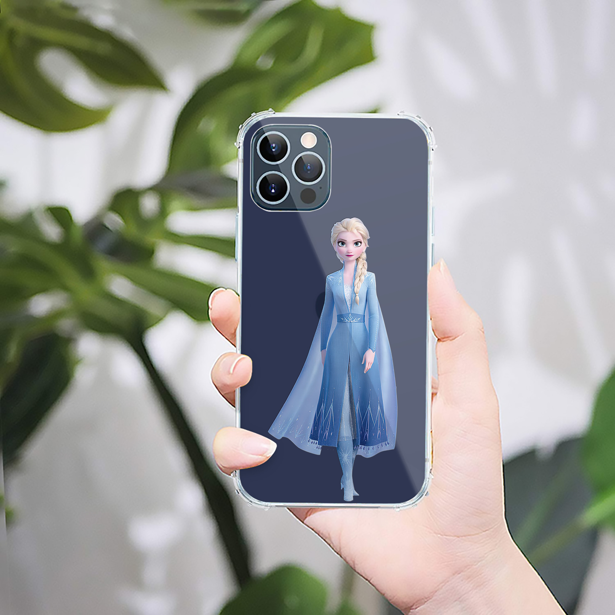 （画像用） アナと雪の女王 アンナ エルサ Frozen Anna Elsa 【iPhone 12シリーズ対応】透明スマホケース（クリアソフトケース）
